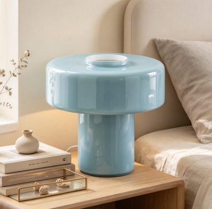 Colorful T-Shaped Glass Table Lamp
