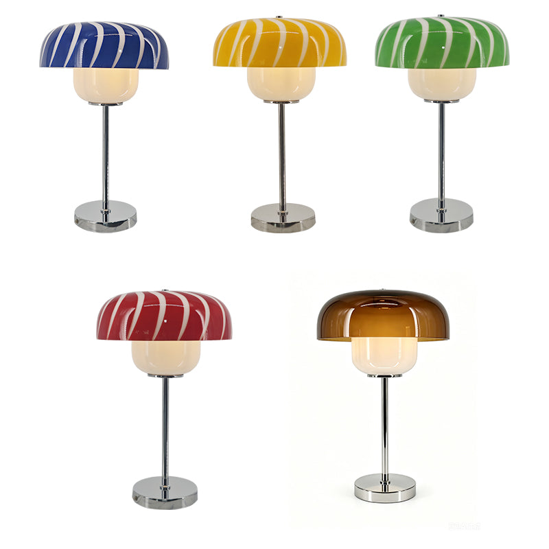 Candy Stripe Mushroom Table Lamp