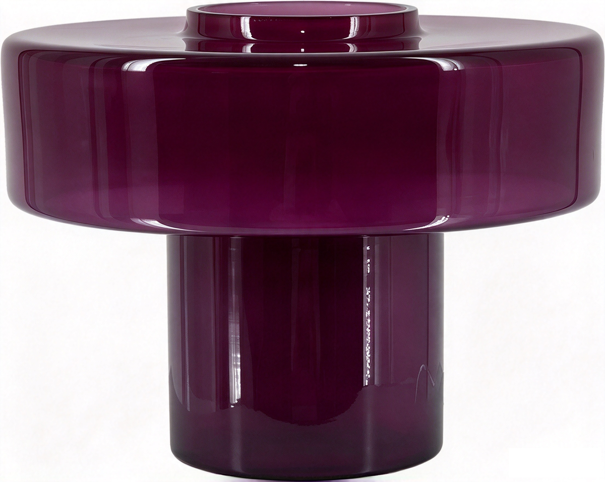 Colorful T-Shaped Glass Table Lamp