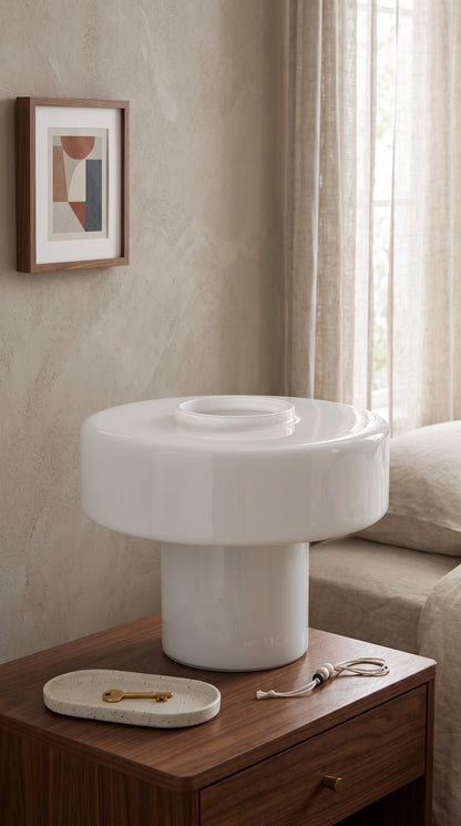 Colorful T-Shaped Glass Table Lamp