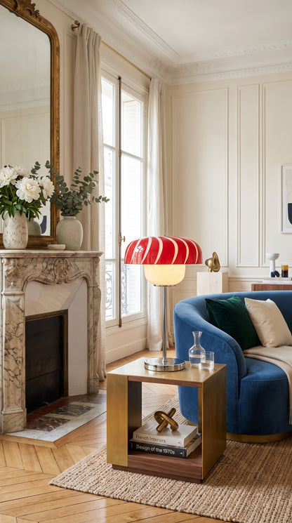 Candy Stripe Mushroom Table Lamp