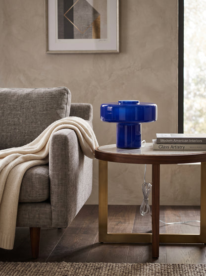 Colorful T-Shaped Glass Table Lamp