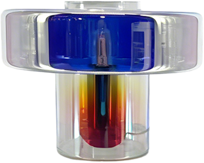Colorful T-Shaped Glass Table Lamp